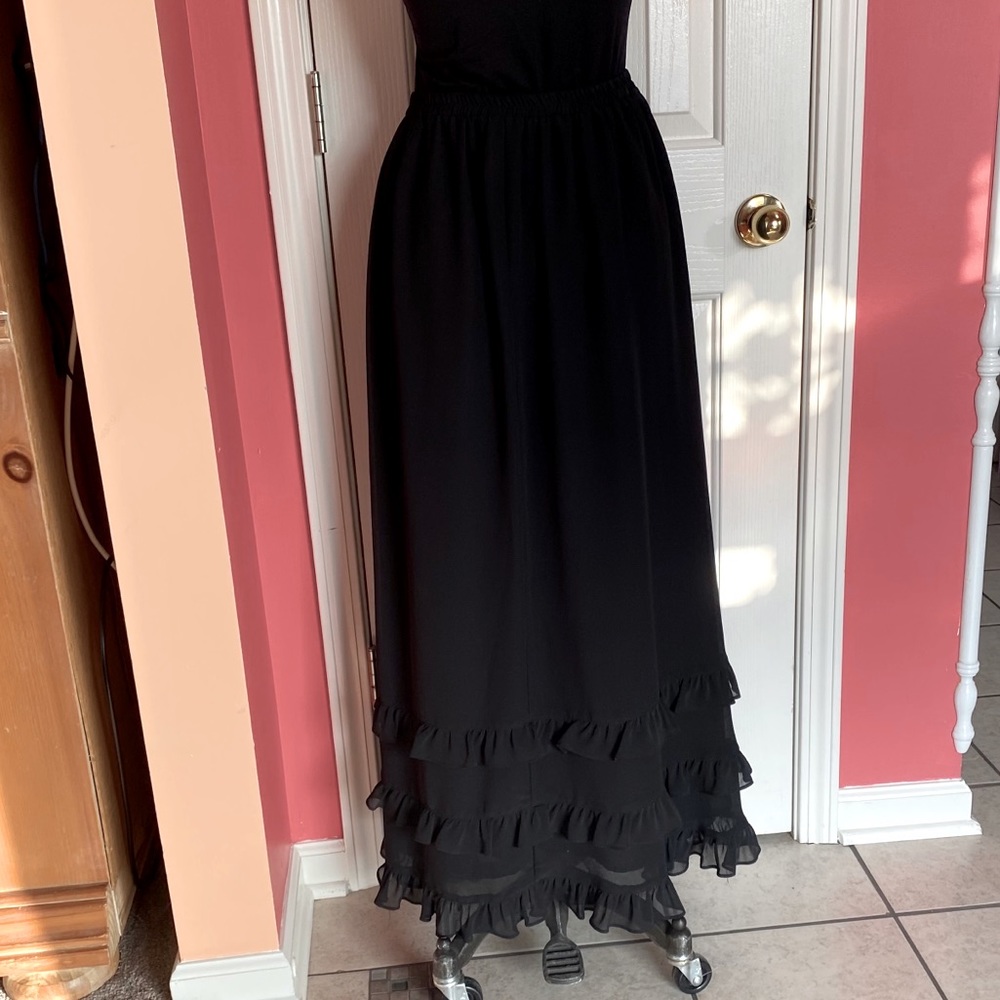 Coldwater Creek Ruffle Maxi Skirt - sz S